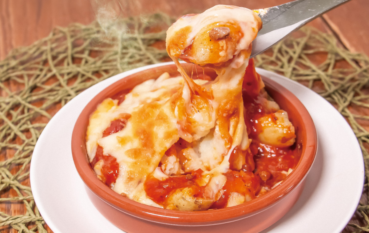 新じゃがミートソース焼き